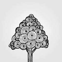 Abstract tree in Vector illustration