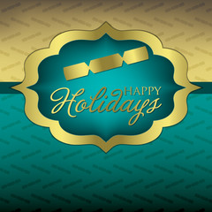 Elegant label Christmas card in vector format.