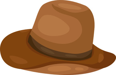 brown hat