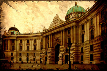 Obraz premium Retrobild - Hofburg