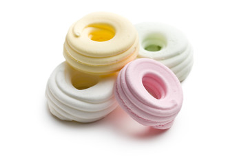 colorful meringues