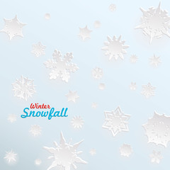 Obraz na płótnie Canvas Creative snow template for christmas and winter graphics