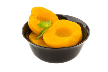 Marinated peaches