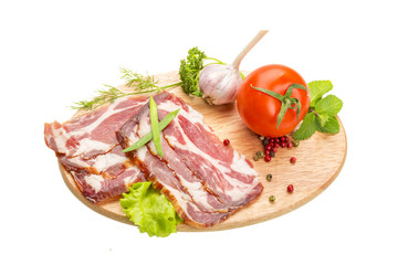 Bacon with vegetables