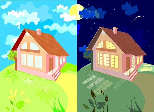 The House At Night And Day