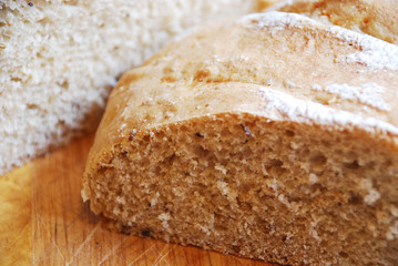 Sourdough on Wooden Chopping Board