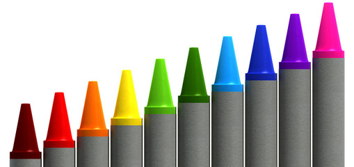 Wax Crayons Gradient Perspective