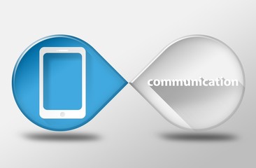 Smartphone or tablet communication concept 3d