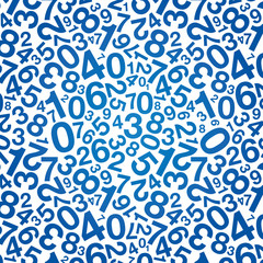 blue number background