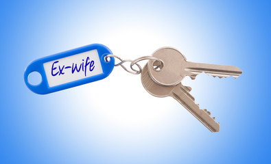 Key with blank label isolated