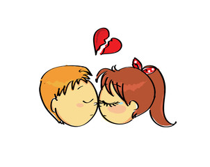 couple with broken heart