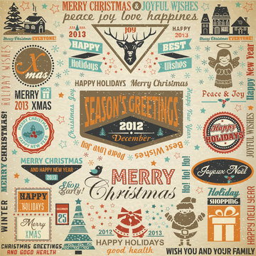 Collection of christmas design elements