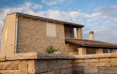 stone made villa