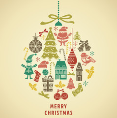 Christmas icon collection