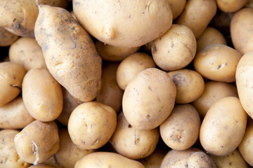 dirty potatoes raw vegetables food