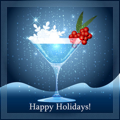 Snowflake cocktail