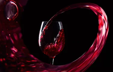 Küchenrückwand glas motiv Rotwein © Igor Normann
