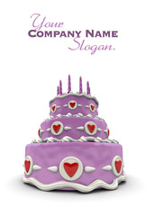 Pink Love cake