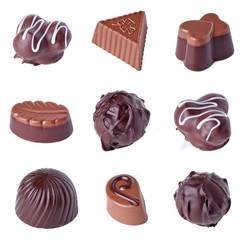 Obraz premium chocolate isolated on white background