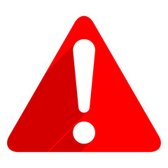 Exclamation danger sign