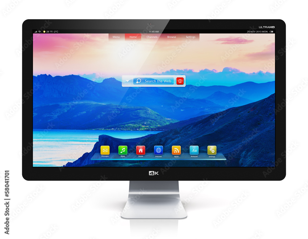 Poster modern computer monitor
