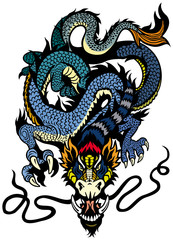 blue dragon tattoo