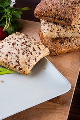 Vivid color, sandwich, healthy food