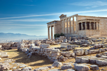 Fototapeta na wymiar Partenon na Akropolu w Atenach