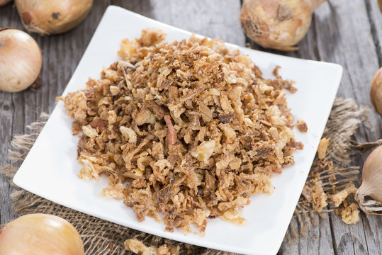 Portion of Fried Onions