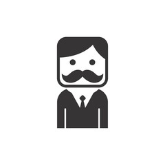 mustache guy icon