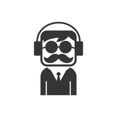 mustache guy icon
