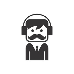 mustache guy icon