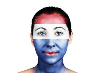 Face with the Netherlands flag
