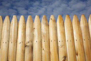 Fototapeta premium A wooden picket fence