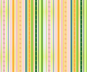 Strip pattern with colored autumn leaves, bright colors.