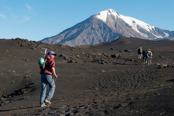 Fototapeta premium trekking on Kamchatka