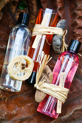 spa aromatherapy oil and beauty treatment