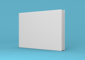 Magazin Cover quer mittel aufgestellt Hintergrund blau