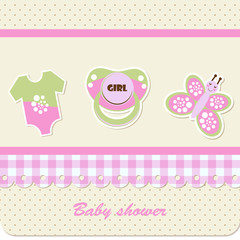 Fototapeta premium Baby shower - girl