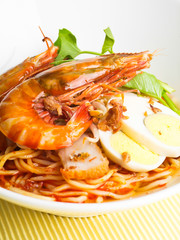 Prawn noodle - spicy noodles