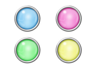reflection glass buttons