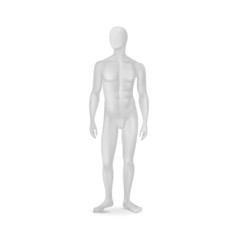 Vector Isolated Male Mannequin