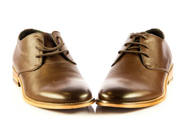 Classic man's shoes isolated on white background