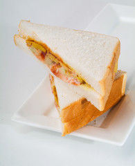 sandwich. sandwich on background
