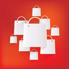 shopping bag web icon