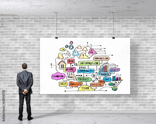 Businessman With Banner Stock Photo And Royalty Free Images On