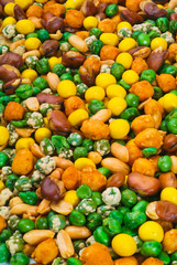 Nuts Mixed on background