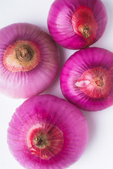 red onion on background