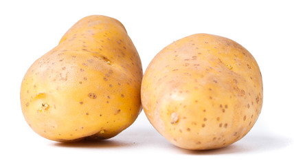 New potato background close up