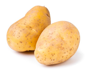 New potato background close up
